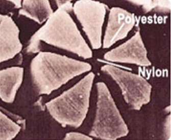 polyester and polyamide composite microfiber